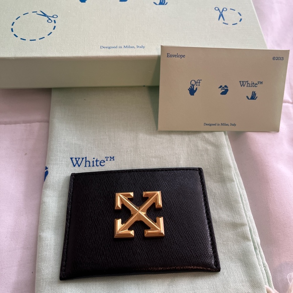 Off-white jitney arrows cardholder